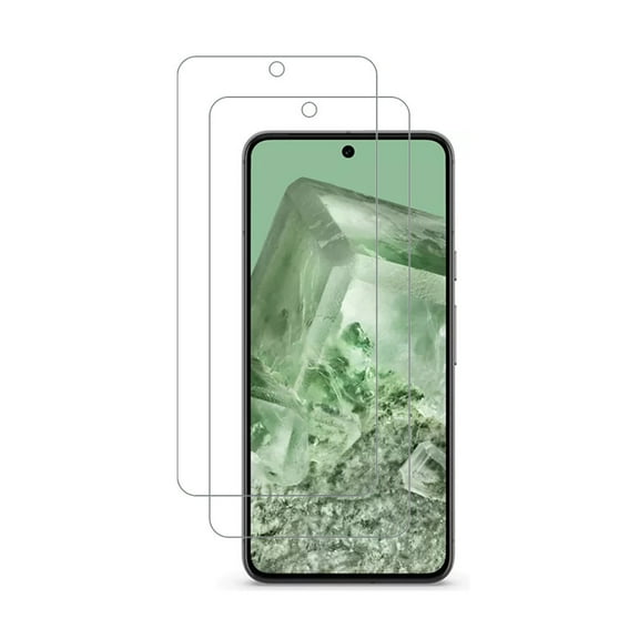 PAPAUTOP [2 Pcs] HD Clear Anti-Scratch Easy Installation Tempered Glass Screen Protector for Google Pixel 8