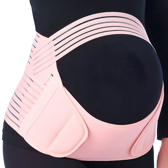 XIRQI Maternity Belt Pregnancy Back Support Back Brace Lightweight Abdominal Binder Maternity Belly Band for Pregnancy, Large Fit Ab