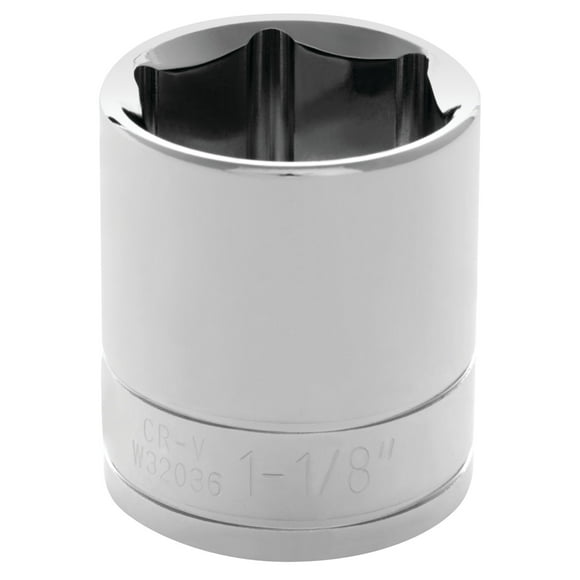 Performance Tool W32036 1/2 Drive 6 Point Socket, 1 1/8