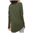 thumbnail image 4 of Wovix Women's Sheer Mesh Short Sleeve Crewneck T-Shirt Crop Solid Trendy Comfy Top Streetwear Party Wear Army Green XXL, 4 of 5