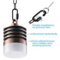 thumbnail image 4 of LEONLITE 4.5W 12V Outdoor Pendant Light, 4.29Inch Low Voltage Hanging Lights, Red, 2700K Soft White, UL Listed Cable, 3 years Warranty, Pack of 4, 4 of 7