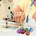 thumbnail image 2 of Dsseng 36Pcs Sewing Machine Bobbin Threads with Storage Case Box  Multicoloured Pre-Wound Bobbins Set for Brother/Babylock/Janome/Elna/Kenmore/Babylock/Singer Sewing Machine, 2 of 6