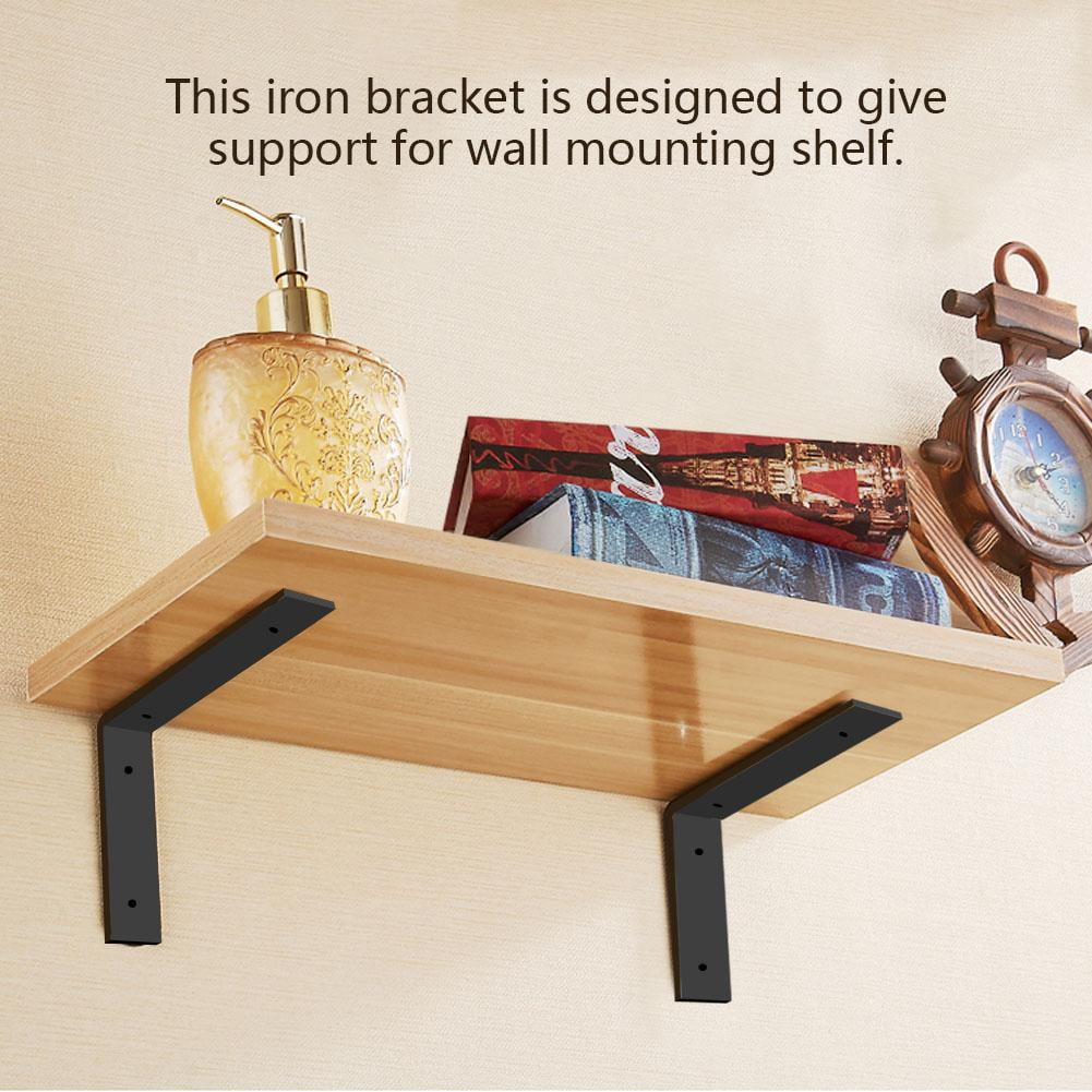 Yosoo Shelf Bracket 1 Pair Iron Heavy Duty Shelf Wall Brackets For