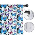thumbnail image 4 of Blackout Kids Curtains,Lightblue Butterfly Pattern Childrens Insulated Curtains Set Of 2,Bedroom Essentials,Toddler Room Decor 42"x63", 4 of 5