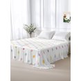 thumbnail image 6 of Queen Flat Sheet Only Colorful Polka Dot Soft Microfiber Cooling Bedding Sheets Whimsical Boho Polka Dot Flat Bed Sheet for Hotel,Home Decor, 6 of 9