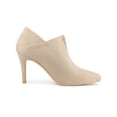 thumbnail image 3 of Unique Bargains Women's Rhinestones Stiletto Heel Ankle Booties Beige (Size 9), 3 of 7