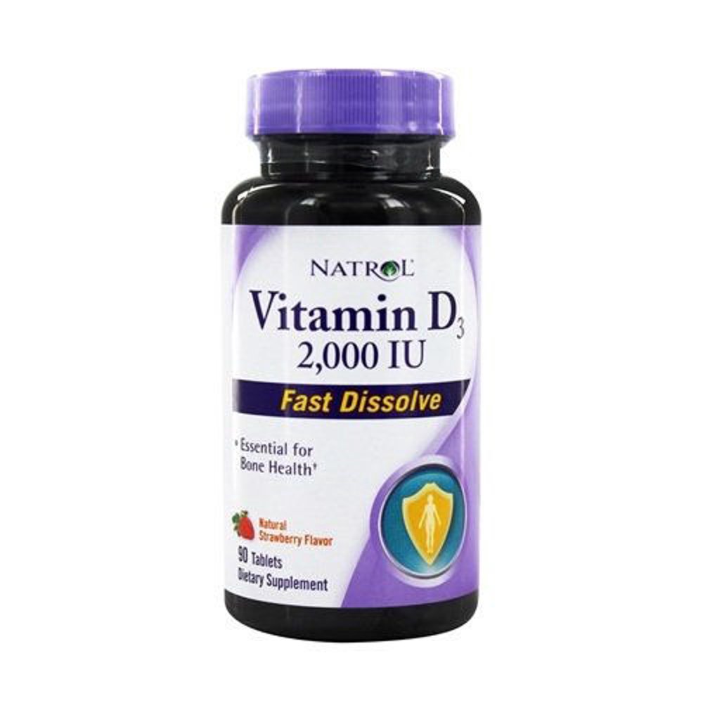 PACK OF 2NATROL Vitamin D3 2000IU Fast Dissolve 90 TAB
