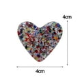 thumbnail image 2 of Hariumiu Blue Glass Heart Exquisite Glass Heart Symbol of Love Friendship Perfect Valentines Day Couple Gift Holiday Present, 2 of 8