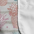 thumbnail image 4 of Tropical Microwave Oven Cover, Hand-drawn Pineapple Sketches on Dotted and Striped Backdrop, Water Resistant Organizer with Pockets for Kitchen, 36" x 12", Pink Coconut, by Ambesonne, 4 of 4