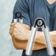 thumbnail image 5 of Set de entrenamiento de fuerza de mano de metal | Ejercitador de agarre de resistencia ajustable 50, 100, 150, 200 libras | Constructor de músculos de muñeca de antebrazo | Paquete de 4 pinzas de, 5 of 7