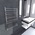 thumbnail image 4 of Amba RSWHL-B Chauffe-Serviettes Carré Câblé 12 Bars, Brossé, 4 of 6