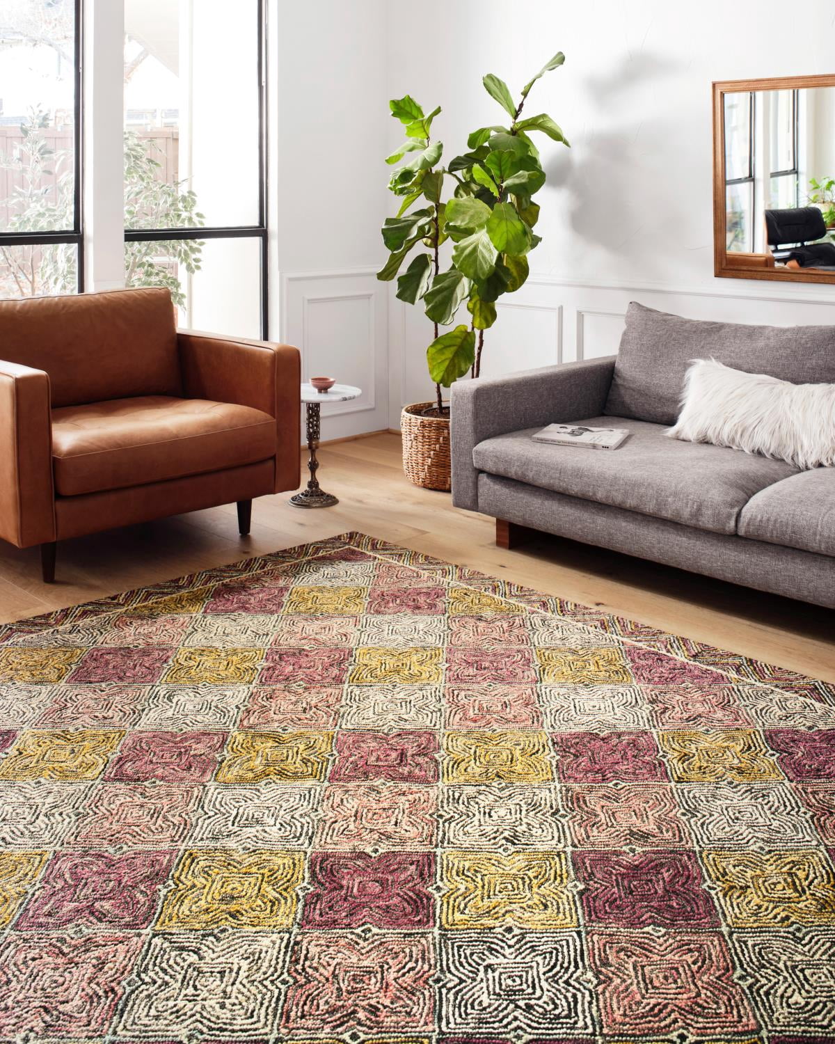 Loloi Spectrum Geometric Charcoal / Multi Area Rug