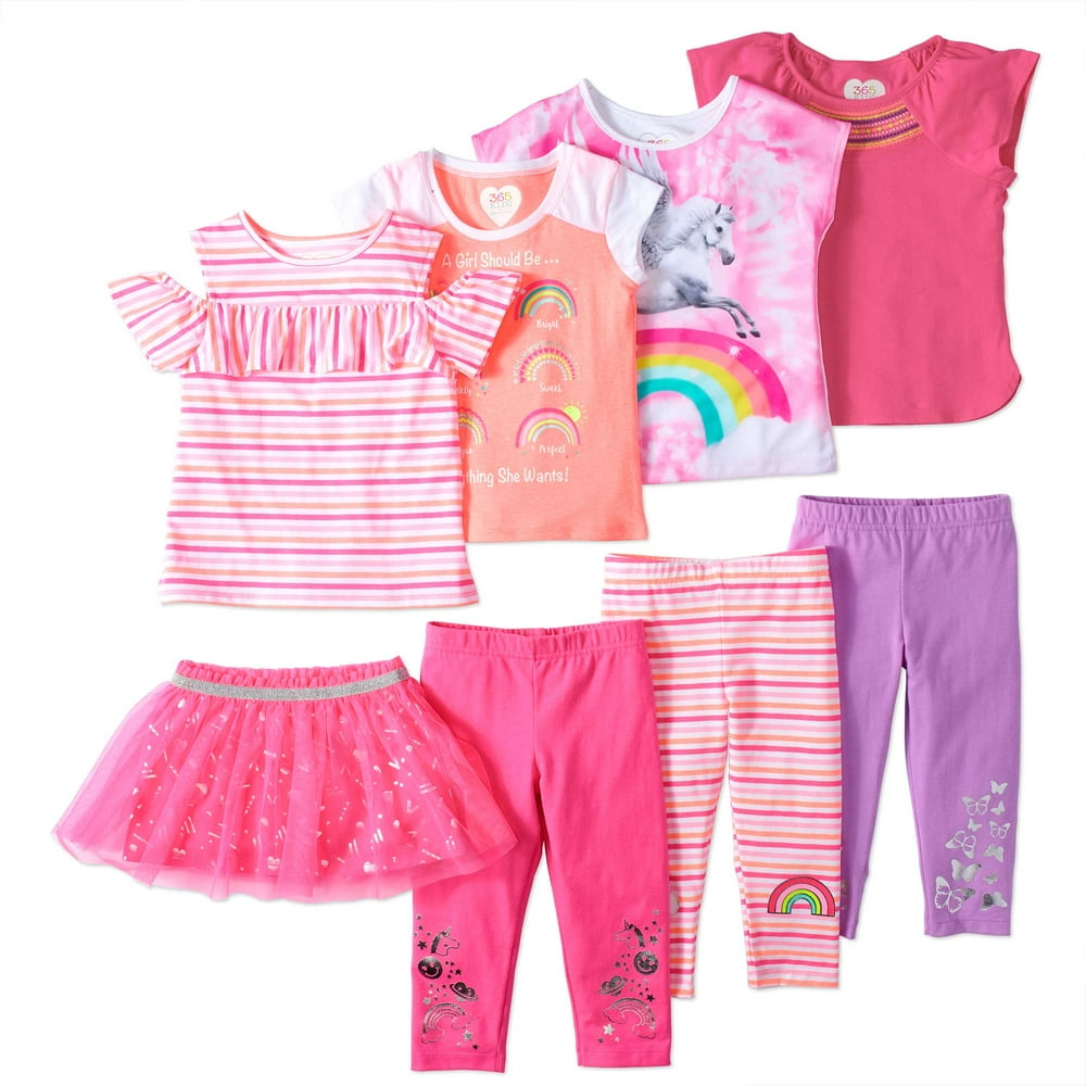 365 Kids From Garanimals Girls' KidPack Mix and Match Outfits 8