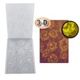 thumbnail image 1 of Carpeta de relieve 3D con textura de flores, plantilla para sellos, tapete de relieve, plantilla para álbumes de recortes de bricolaje para hacer tarjetas navideñas., 1 of 8