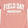 thumbnail image 3 of Instant Message - Field Day Let The Games Begin - Toddler And Youth Girls Short Sleeve Graphic T-Shirt, 3 of 6