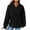 Black##1, variant on Jsaierl Hoodies for Women Oversized Solid Color Basic Hoodies Sweatshirts Holiday Pullover Trendy Long Sleeve Top Hoodie Womens Hoodies Under $10