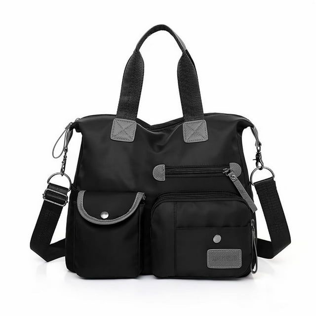 Sacs à Main pour Femmes à Poignée Supérieure, Imperméables, en Nylon, Sac Fourre-Tout de Travail, Sac Bandoulière, Sacs d'Épaule, Violet
