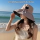 thumbnail image 2 of Sombrero de pescador con protección solar y circunferencia de la cabeza de 56-58 cm, sombrero para el sol de verano para mujer, sombrero para el sol con patrón de amor, 2 of 5
