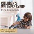 thumbnail image 3 of Honey Gardens Elderberry Syrup for Kids with Honey, Kids Elderberry Syrup, 6.4 mg of Elderberry Honey Syrup with Organic Raw Honey, Organic Echinacea Purpurea and Elderflower, 24 Servings, 4 FL. OZ., 3 of 5