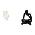 thumbnail image 1 of Elegante arte estatua de pensador abstracto para baño, dormitorio, sala de estar, estante, oficina o librería., 1 of 8