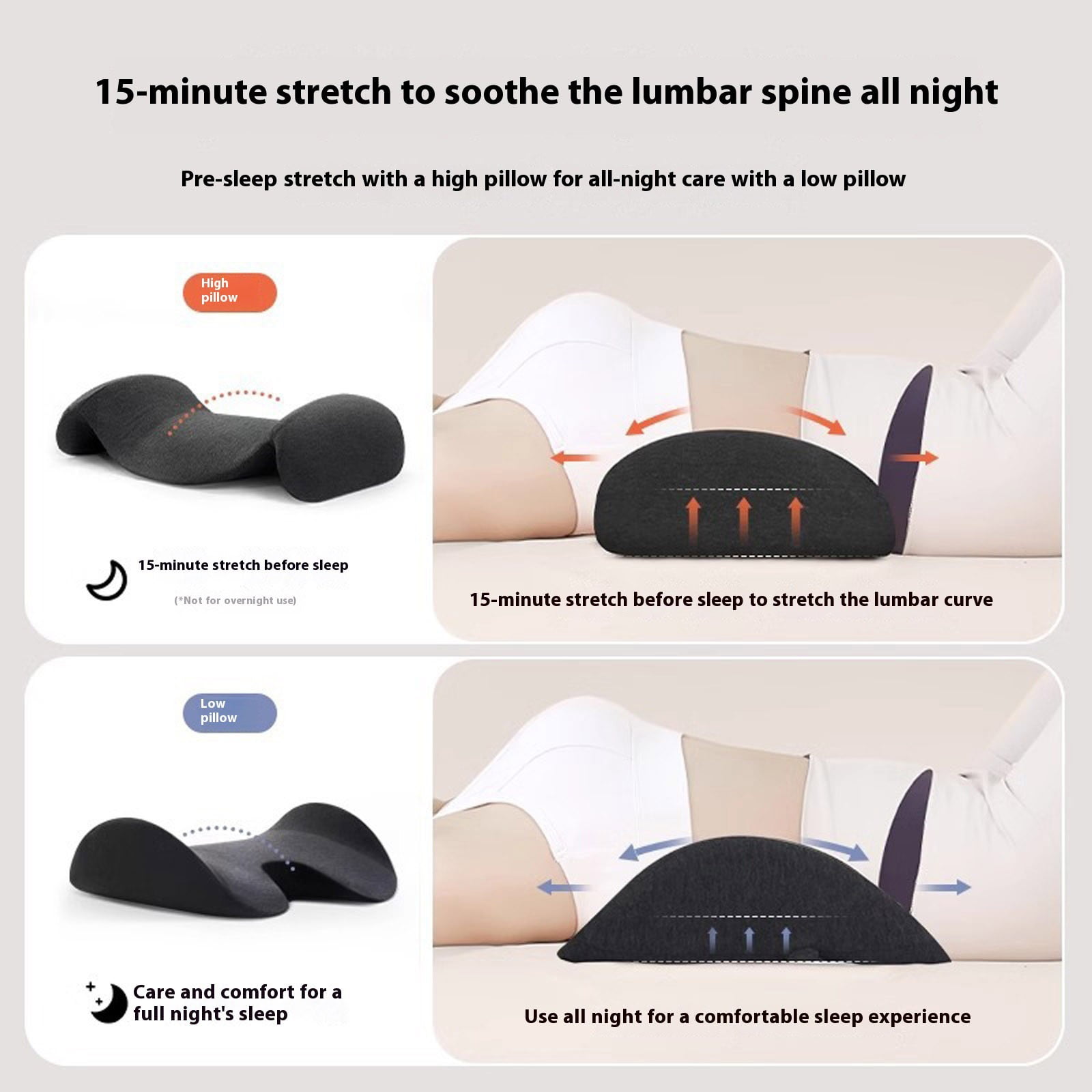 CanGonggg Supportive Lumbar Pillow For Enhanced Comfort And Support Ideal For Relaxation Back Support And Restful Sleep Satin Body Pillowcase Stretchy Pillowcase Olive Silk Pillowcase 100 Silk