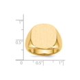 thumbnail image 5 of Solid 14k Yellow Gold Men's Engravable Signet Ring (17.1mm) - Size 13, 5 of 5