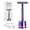 Rainbow Razor with Stand, variant on ZOMCHI Safety Razor for Men&Women with 5 Double Edge Safety Razor Blades, Reusable Razor, Plastic Free – Silver