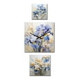 thumbnail image 2 of Designart "Melodic Minimalism: Irises" Irises Oversized Wall Clock - Set Of 3 - Extra large Traditional Clock For Office Décor - Large Vertical Clock, 2 of 6