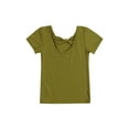 thumbnail image 4 of Faithtur T-Shirt Enfant Col Rond Uni Bowknot Manches Courtes Tops, 4 of 10
