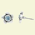 thumbnail image 6 of Natural Sky Blue Topaz Stud 925 Sterling Silver Earrings Jewelry E-1260 AGE1023_E, 6 of 6