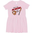 thumbnail image 3 of Inktastic That's My Big Brother out There Baseball Girls Toddler Dress, 3 of 5