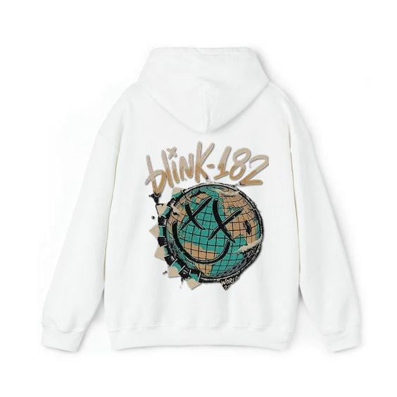 Vintage Graphic 90S Blink 182 The World Tour 2023 2024 2 Sides Hoodie Shirt Blink 182 Rock N Roll Hoodie Shirt Retro Blink 182 2 Hoodie Shirt Walmart