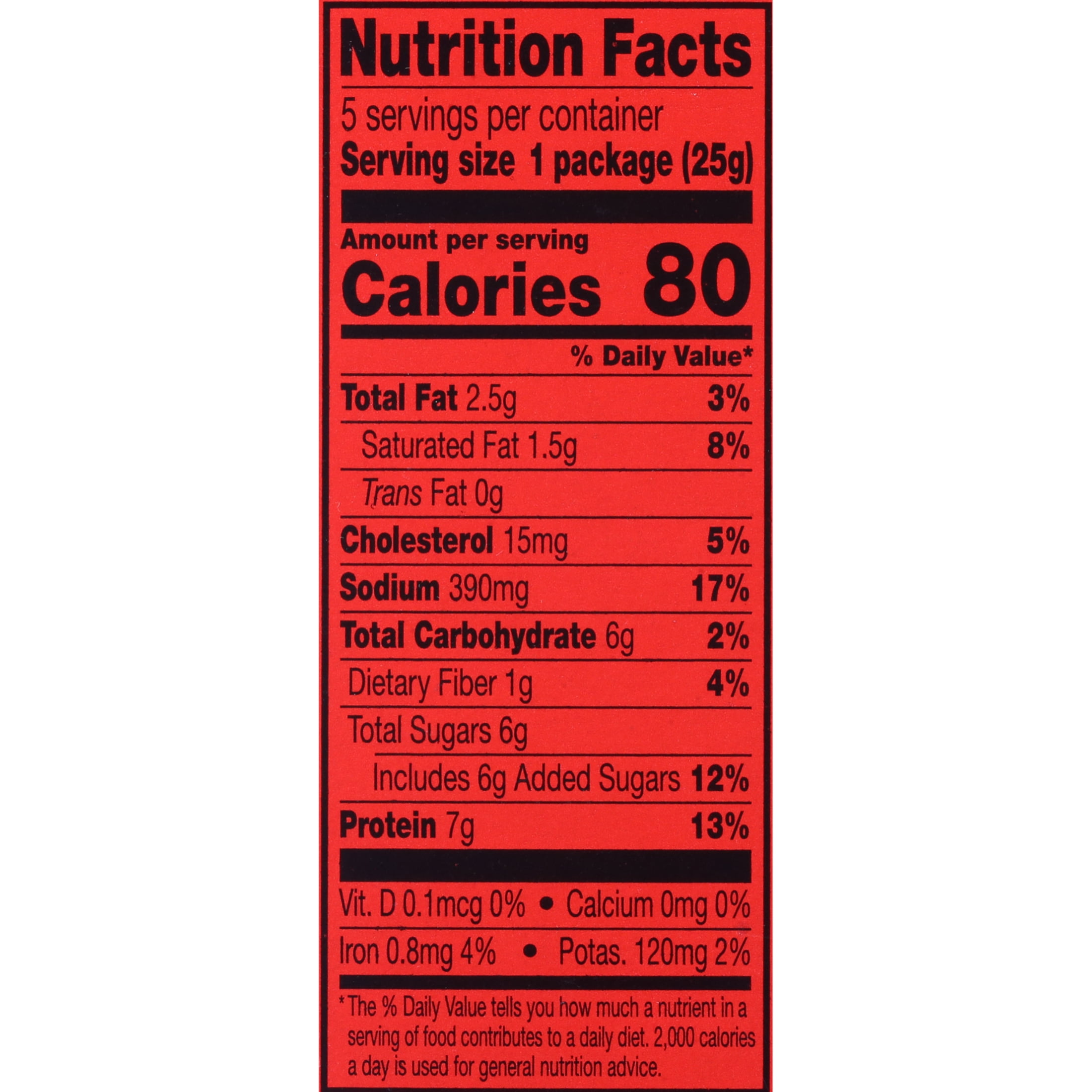 Jack Link's 100% Beef Original Steak Bars 4.5oz 5 Count Multipack Box