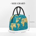 thumbnail image 2 of Disketp World Map With Landmarks Bolsa Térmica para Almuerzo, Lonchera con Abertura Amplia y Gran Capacidad, Organizador Reutilizable para Mujeres, Hombres y Adultos, 2 of 6