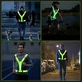 thumbnail image 5 of LED Reflective Running Vest High Visibility, USB Rechargeable, Rainproof for Night Running, Cycling, and Pet Walking, 5 of 7