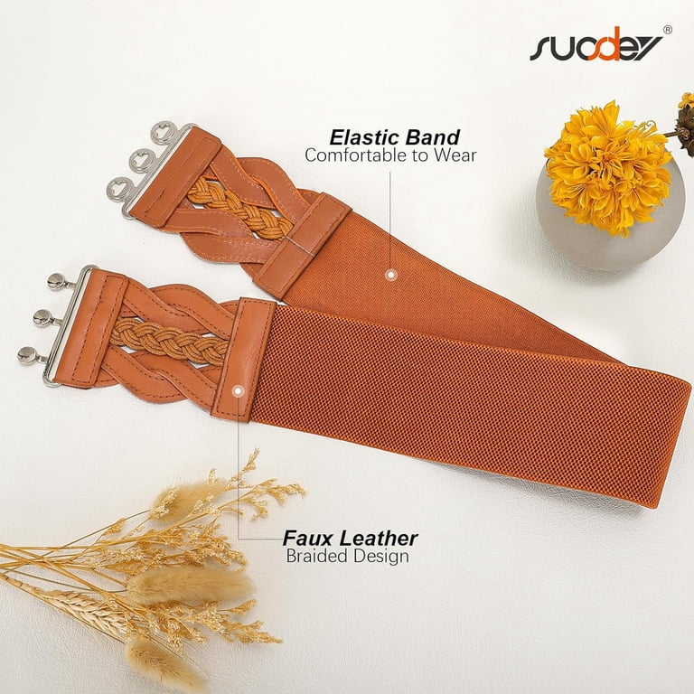 Wide Elastic Dress Belts for Women Vintage Stretchy Waist  display picture 1