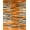 Orange Black Beige, Pattern 2, variant on ODIKA Tiger Skin Print Striped Tibetan Faded Vintage Border Cow Alligator for Dorm Room, Small Living Apartment, Stain Resistant Low Profile