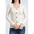 thumbnail image 4 of Suéter acanalado Roman Fashion 3157 Beige M, 4 of 5