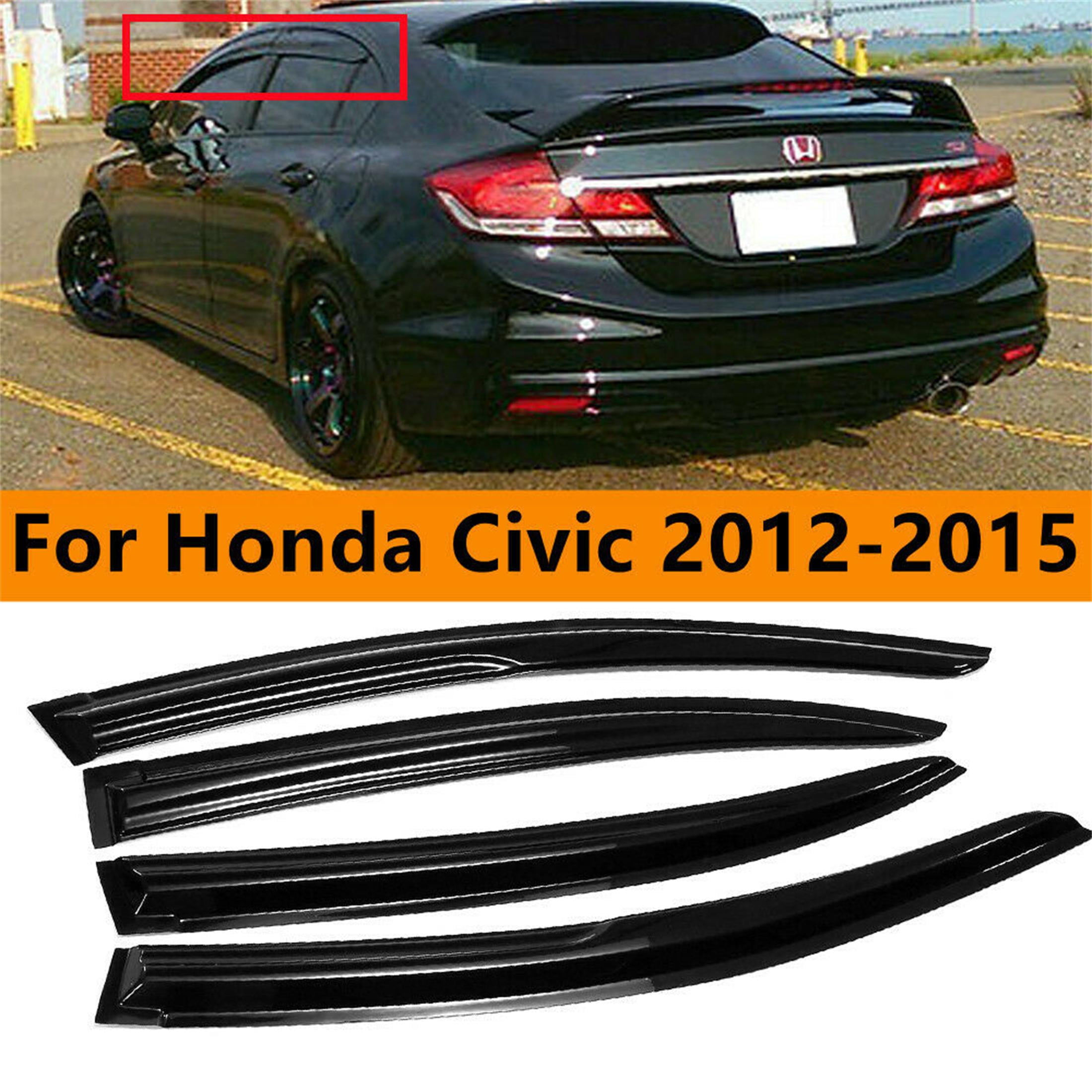 Car & Truck Exterior Parts Fits 1215 Civic Sedan Window Visors Rain