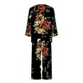 thumbnail image 5 of Ensembles pour Femmes 2 Pcs, Pyjama Confortable à Manches Longues et Col Rond pour la Maison, Ensemble de Sport en Liquidation, 5 of 5