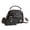 Black, variant on HGIEYS Vintage Leather Saddle Bag Purse for Women Small Tote Bag with Compartments Trendy Crossbody Purses for Women
