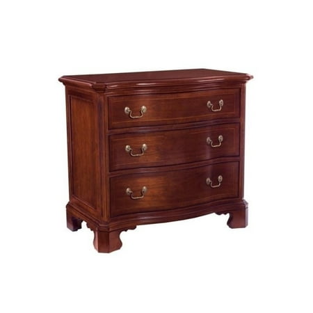 Beaumont Lane 3 Drawer Single Dresser In Medium Cherry Walmart Com