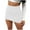 White, variant on Yuwull Woman's Faux Leather Skirts Causal Skirt Ultrashort Skirt Solid Color Wrap Skirt A-line Bodycon Short Skirt Black