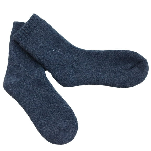 Lian LifeStyle Men's 6 Pairs Extra Thick Wool Socks Solid Size 7-11