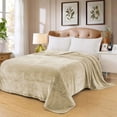 thumbnail image 2 of Cobertor Ligero Liso MELOCOTTON HOGAR Matrimonial Hotelero Beige, 2 of 5