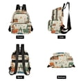 thumbnail image 4 of FORMRS Mini Backpack Purse for Women Travel Daypack Casual Shoulder Bag, Beige Cats Reading, 4 of 7