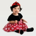 thumbnail image 2 of Disney Minnie Mouse Headband Flower Headwrap and Booties Gift Set for Baby Girls, Ages 0-12 Months, 2 of 6
