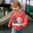 thumbnail image 3 of Garronmavis Christmas Axolotls Toddler Girl Sweatshirt Lightweight Long Sleeve Pullover Crewneck Tops Shirts Stylish Pullover Drop Shoulder Sweater Top Lightweight for Girls Aged 7-8, 3 of 7