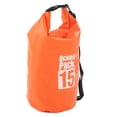 thumbnail image 2 of Bolsa seca impermeable Bolsa de almacenamiento en seco de PVC plegable portátil con correa para el hombro para nadar Rafting Camping 15L Naranja, 2 of 5