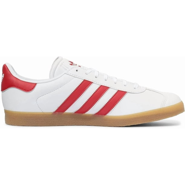 Adi-das GAZELLE IH0377 Footwear White/Red/Gold Men's Women's Sneakers